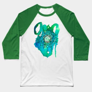 Watercolor Mandala Baseball T-Shirt